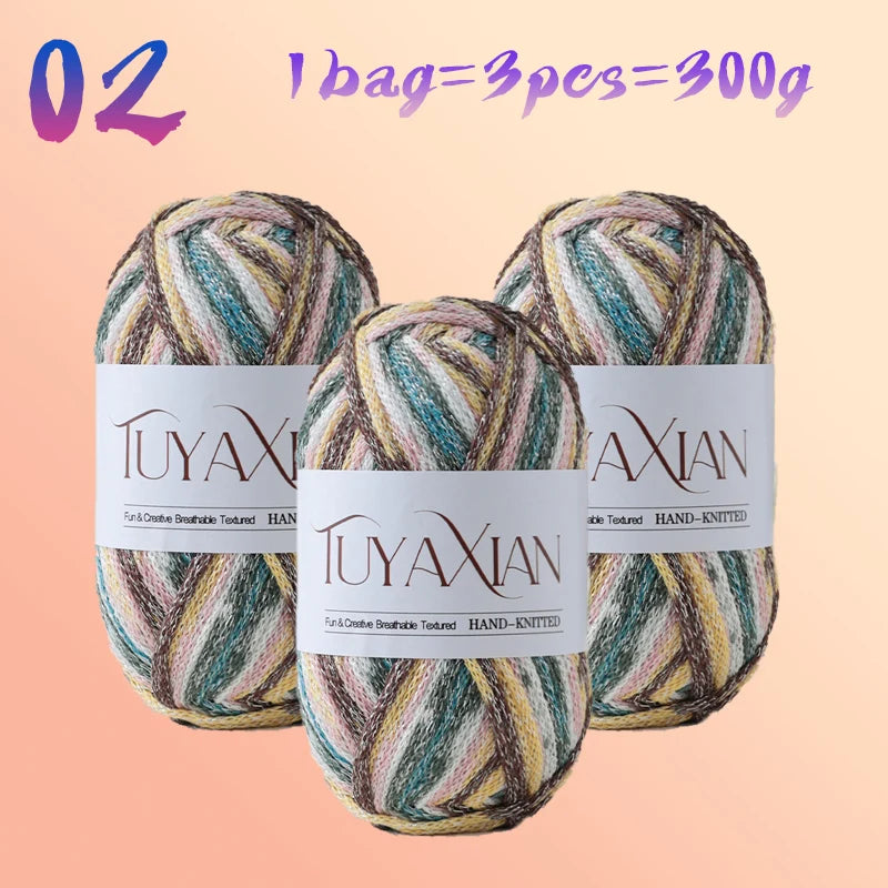 Yarn, Starlight Glitter Effect for Crochet Bags, Hats, Cushions & Crafts