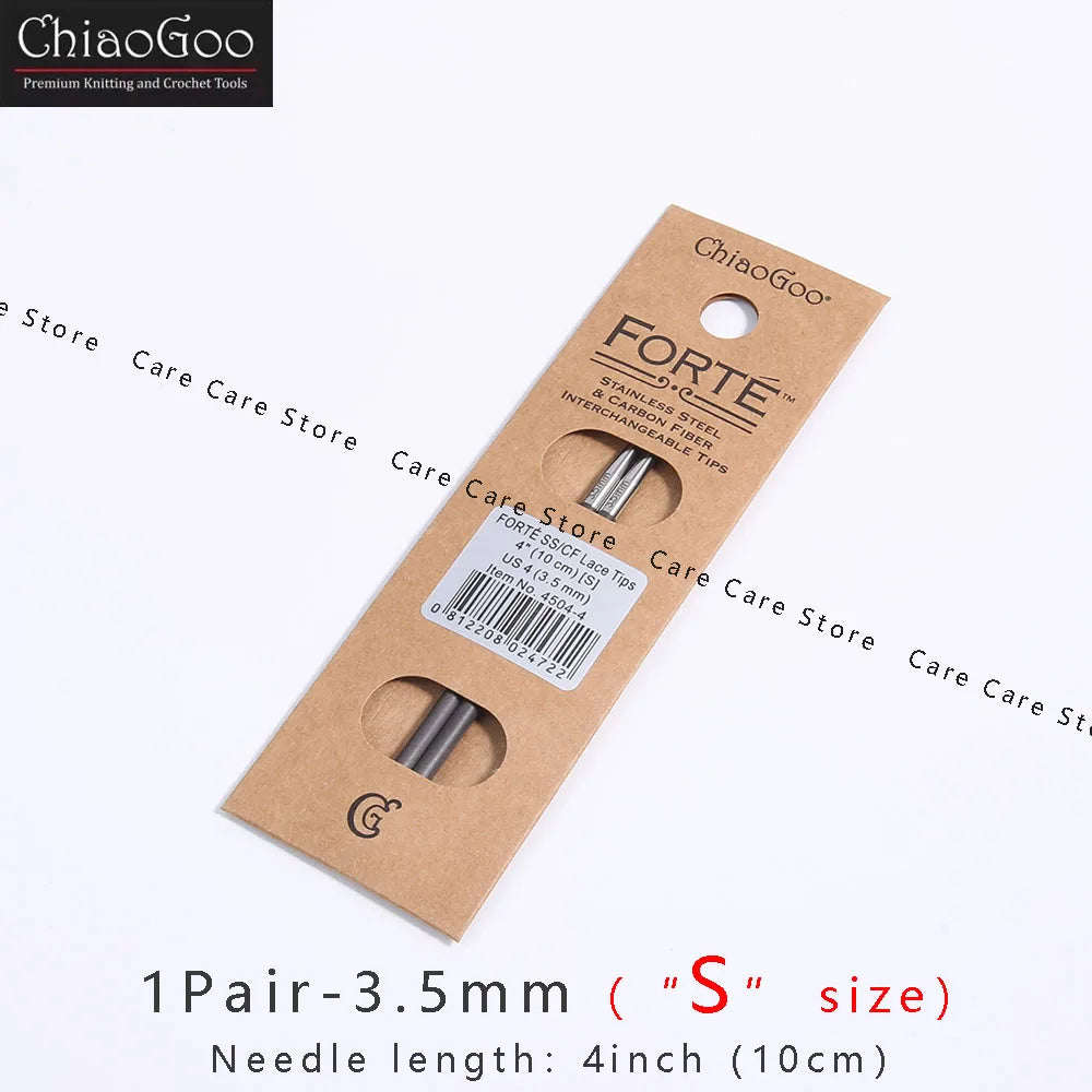 Knitting Needle Tips, ChiaoGoo FORTE Interchangeable for Handmade Knitwear