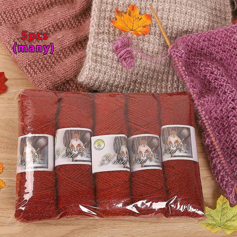 Yarn, Thick Textured for Handmade Hats, Scarves, Coats & Creative Gifts