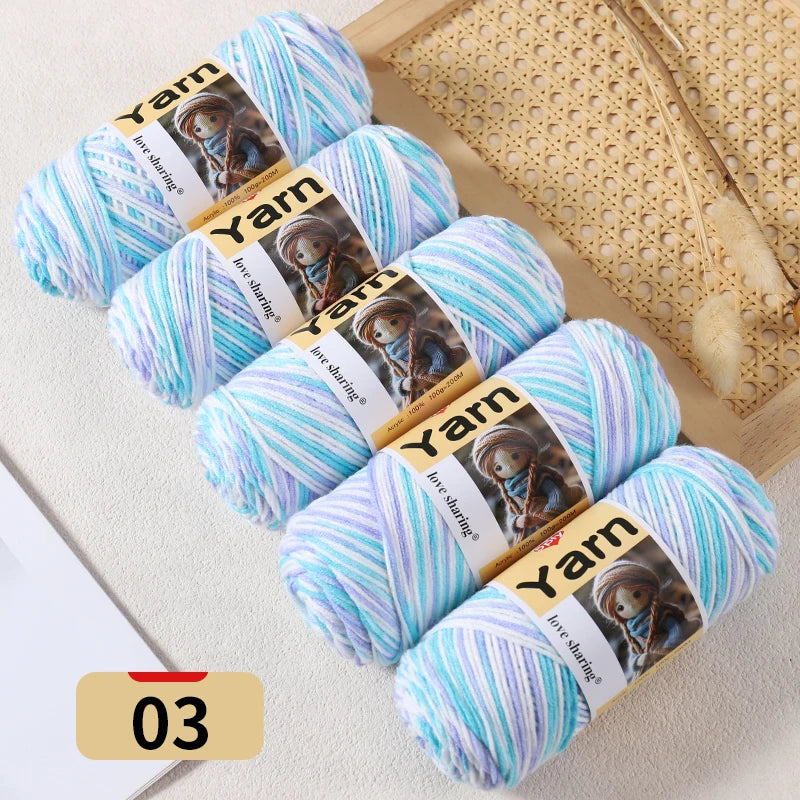 Yarn, Rainbow Gradient for Sweaters, Scarves, Hats & Handmade Blankets