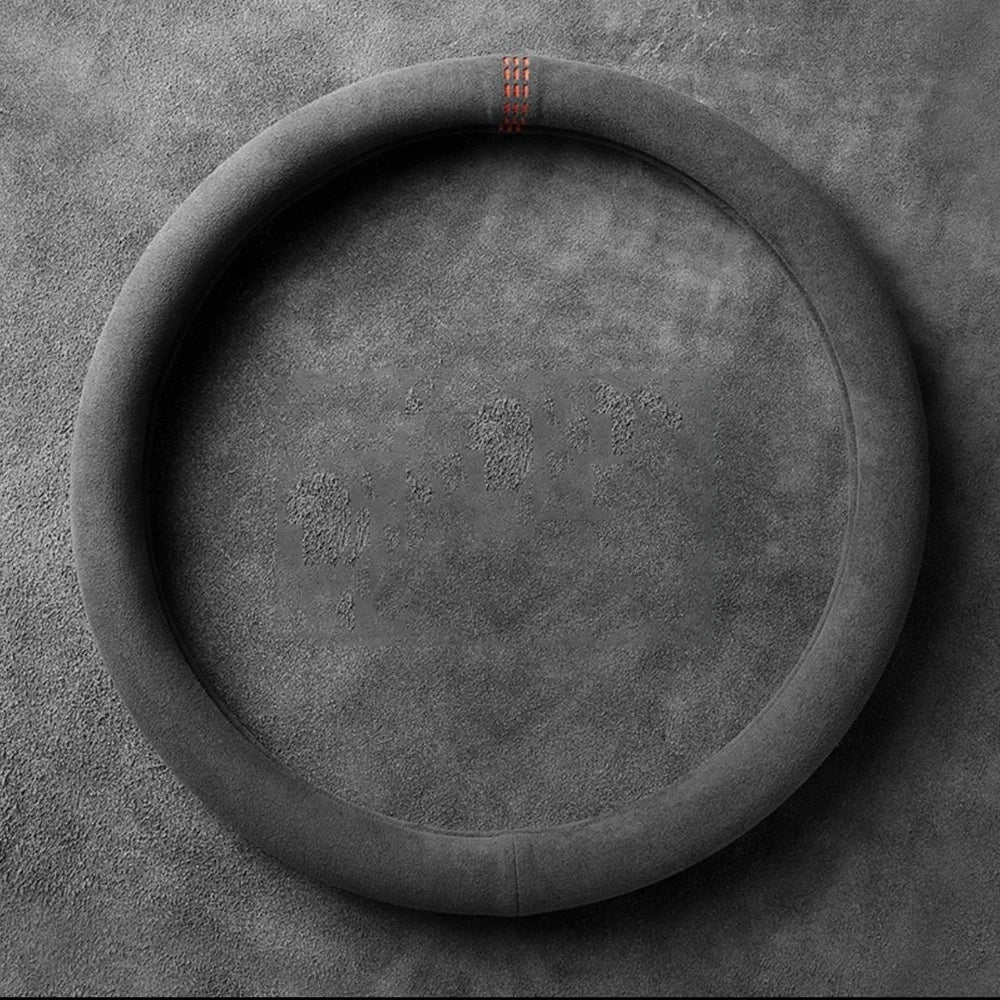 Car Steering Wheel Covers Cowhide Steering Wheel Cover Anti-Slip Comfort