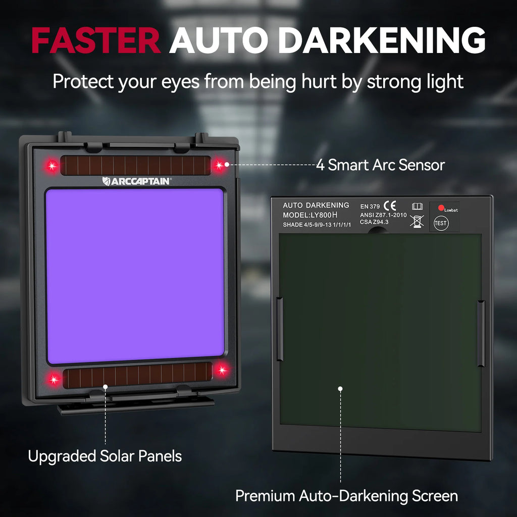 Welding Helmet ARCCAPTAIN Auto Darkening Premium Quality Replacement Accessory