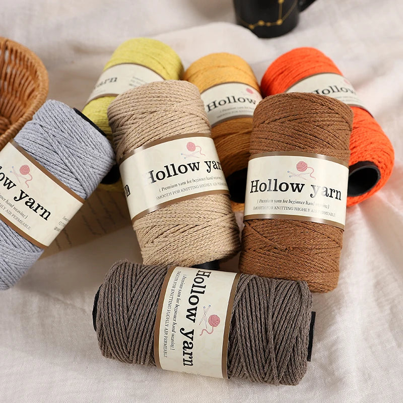 Yarn, Hollow Cord for Bags, Storage Baskets, Floor Mats & Hanging Crafts