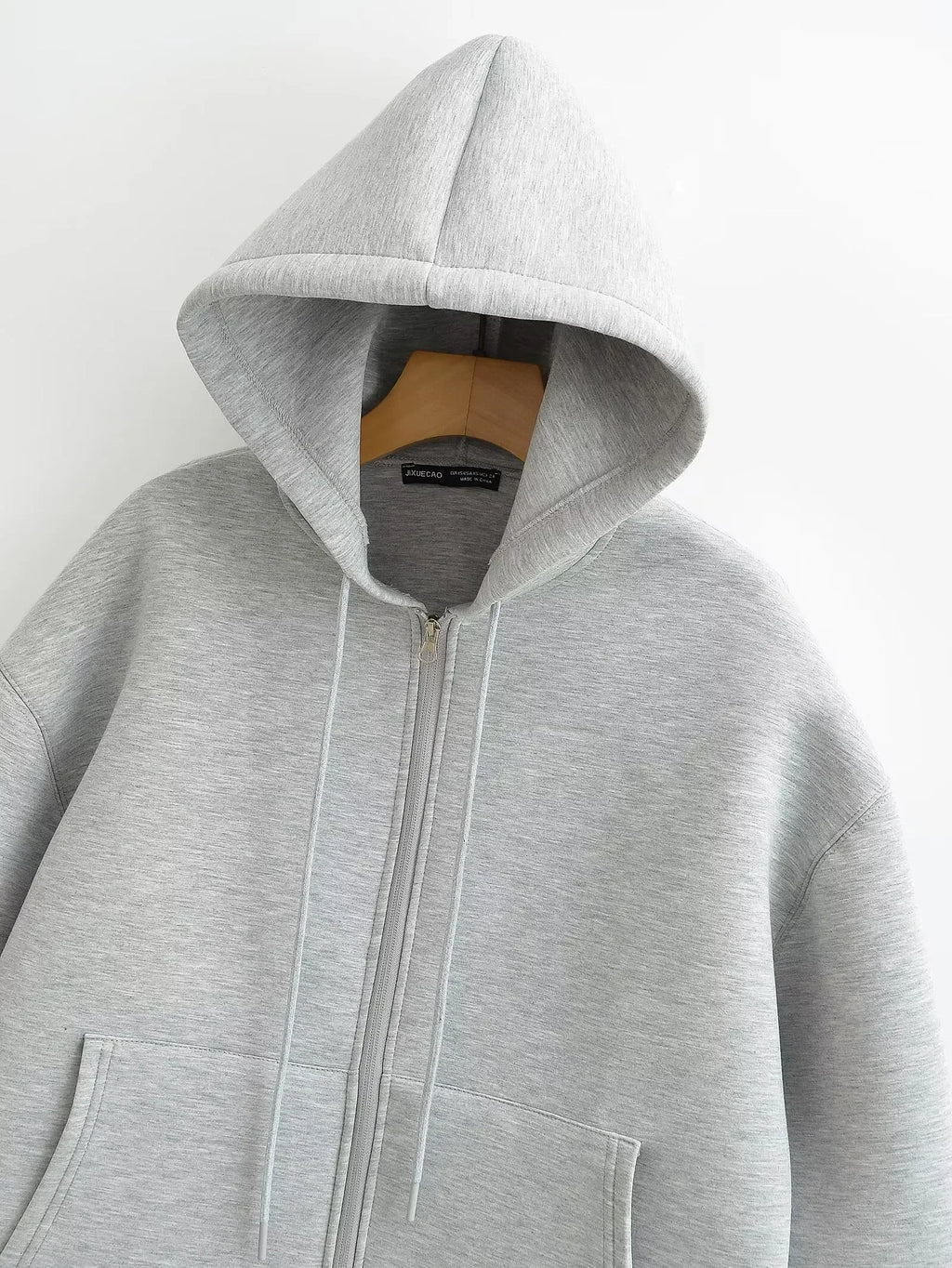 Hoodie Women's Oversized Zip Up Loose Hooded Jacket Sweatshirt Pockets Autumn