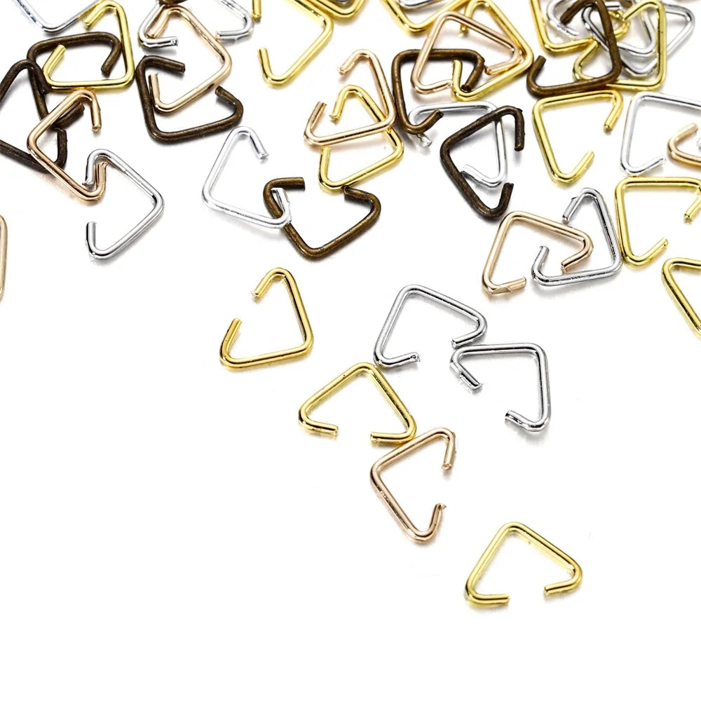 Pendant Clips Iron Triangle Necklace Connectors DIY Jewelry Making
