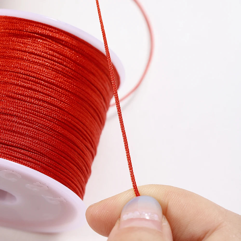 Beading Cord Nylon Chinese Knot Bracelet Braided String Tassel Craft Supplies