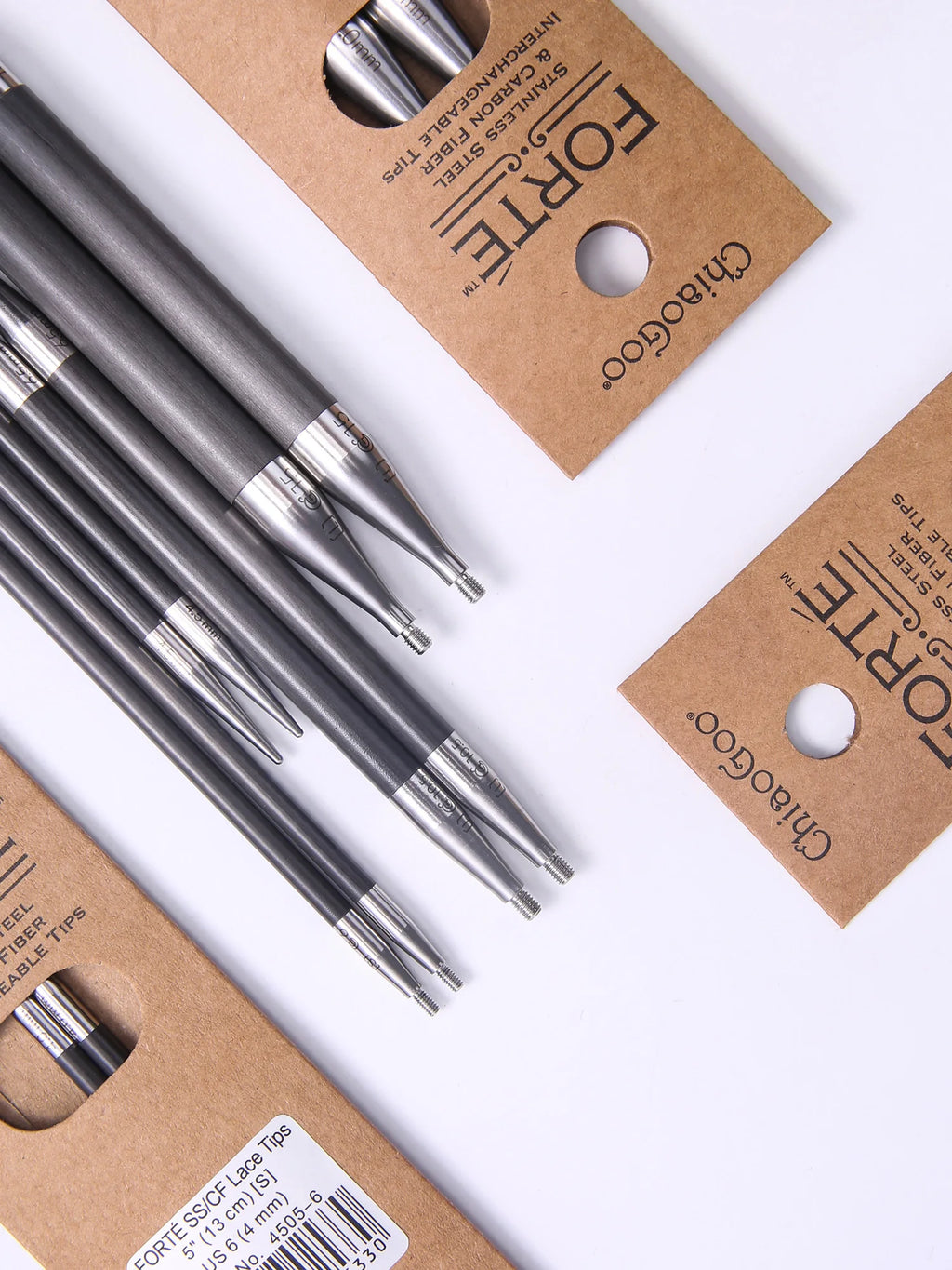 Knitting Needle Tips, ChiaoGoo FORTE for Interchangeable Needlecraft Tools