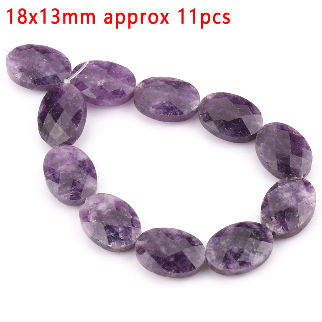 Stone Beads Purple Amethyst-Style Assorted Shapes for DIY Jewelry Making