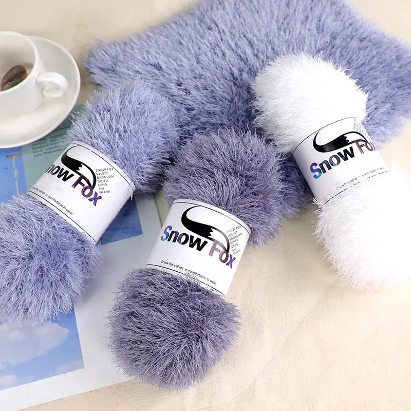 Yarn, Faux Fur Eyelash Texture for Knitting Coats, Scarves, Hats & Vests