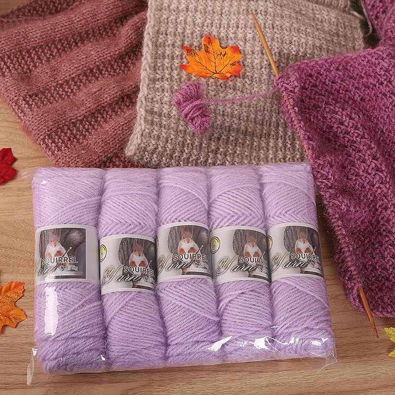 Yarn, Thick Textured for Handmade Hats, Scarves, Coats & Creative Gifts