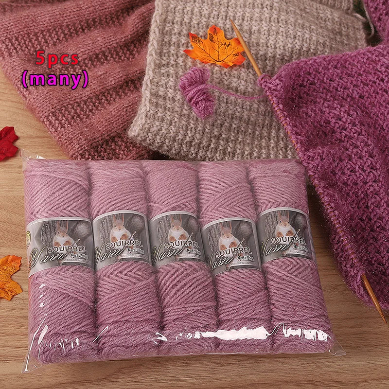 Yarn, Thick Textured for Handmade Hats, Scarves, Coats & Creative Gifts