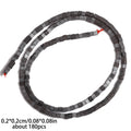 Stone Beads Square Black Lava-Style Spacers for DIY Jewelry Making Craft Beads