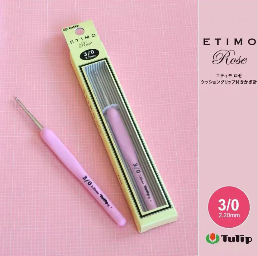 Crochet Hook, Tulip Etimo Rose for Handmade Yarn Crafts & Needlework
