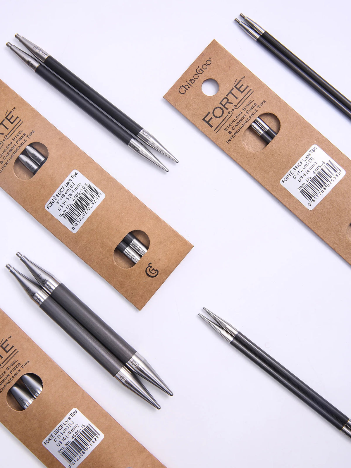 Knitting Needle Tips, ChiaoGoo FORTE for Interchangeable Needlecraft Tools