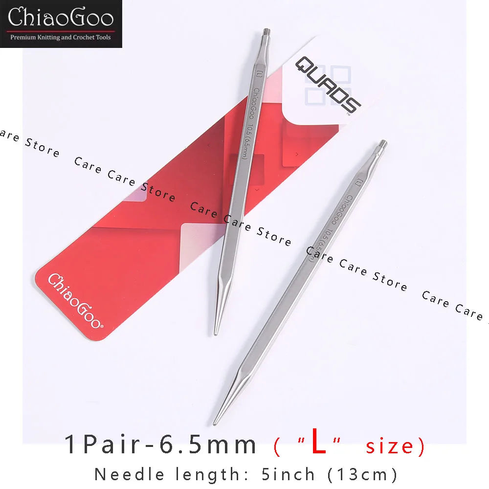 Knitting Needle Tips, ChiaoGoo QUADS Cubic for Interchangeable Yarn Crafts