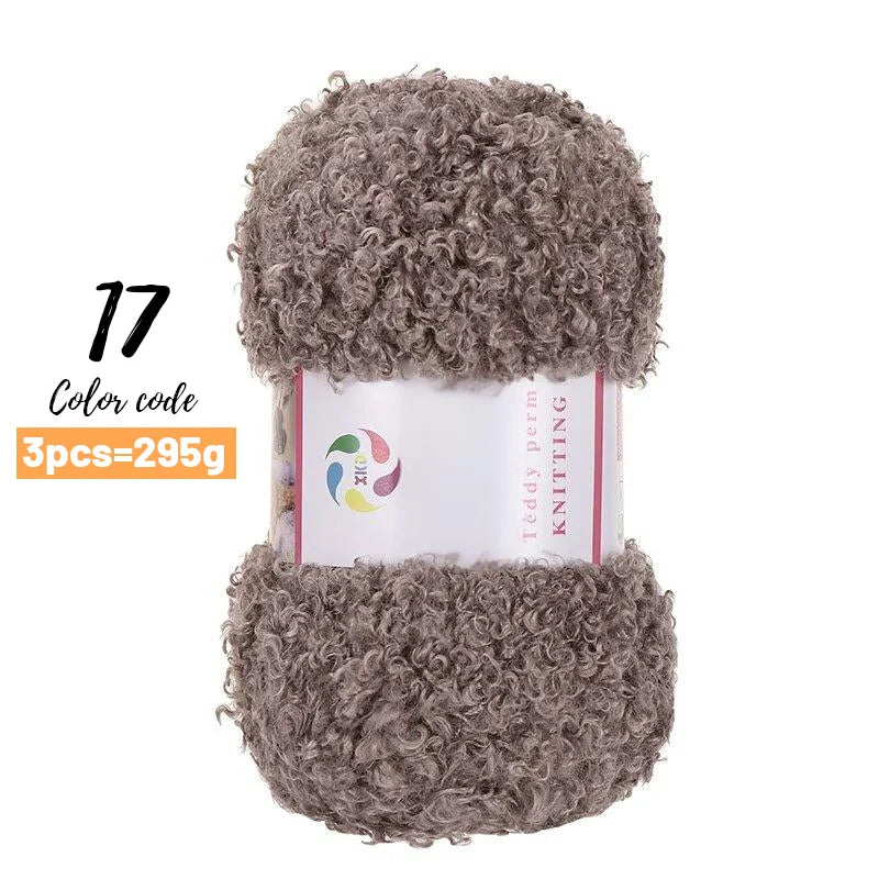 Yarn, Teddy-Style Faux Fur for Scarves, Sweaters, Bags & Cozy Home Crafts