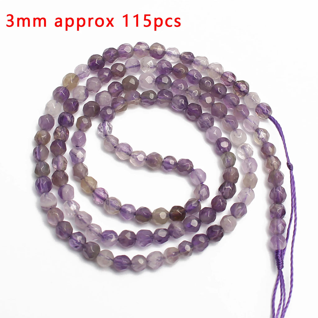 Stone Beads Purple Amethyst-Style Assorted Shapes for DIY Jewelry Making