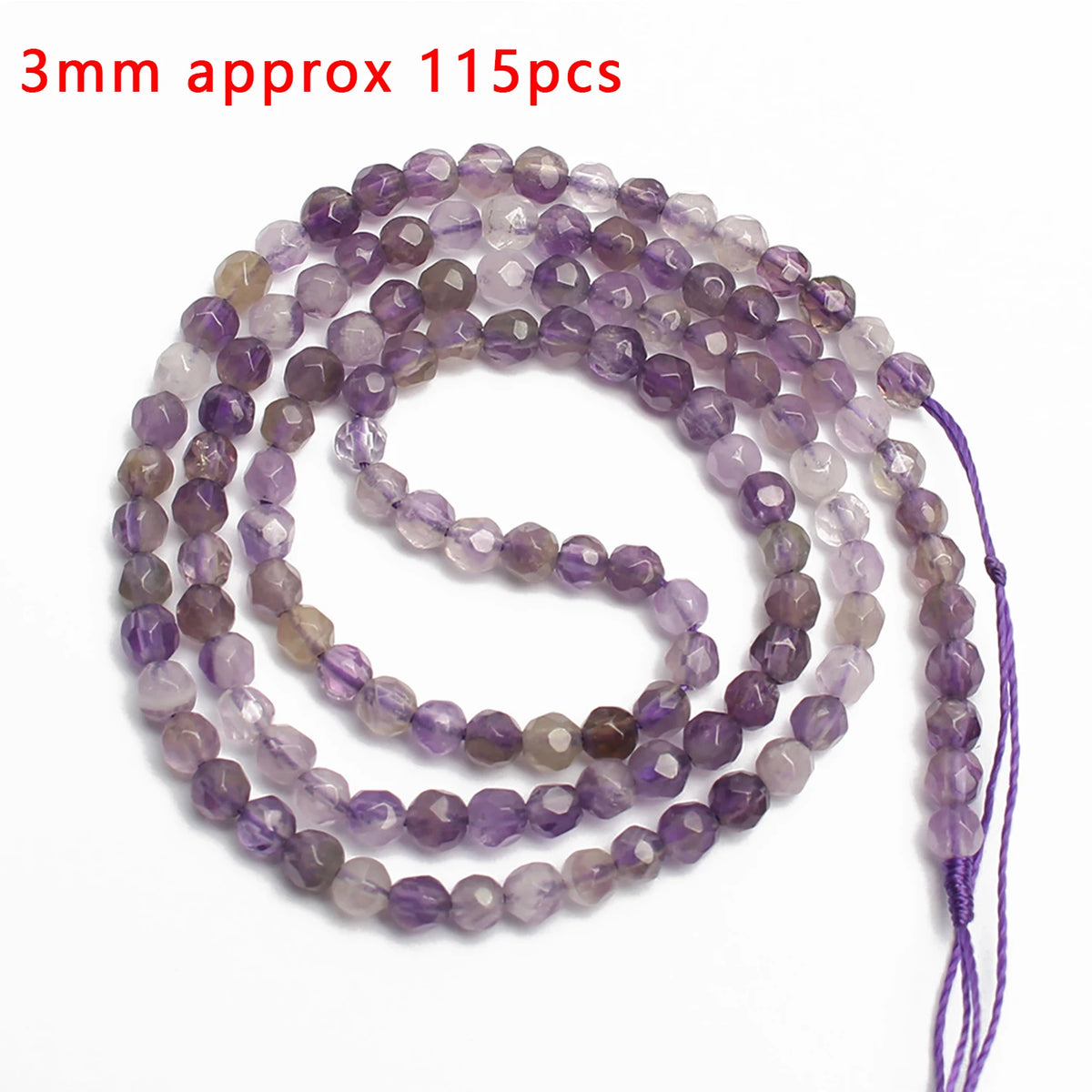 Stone Beads Purple Amethyst-Style Assorted Shapes for DIY Jewelry Making