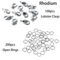 Jewelry Findings Kit Lobster Clasps Open Jump Rings DIY Jewelry Making