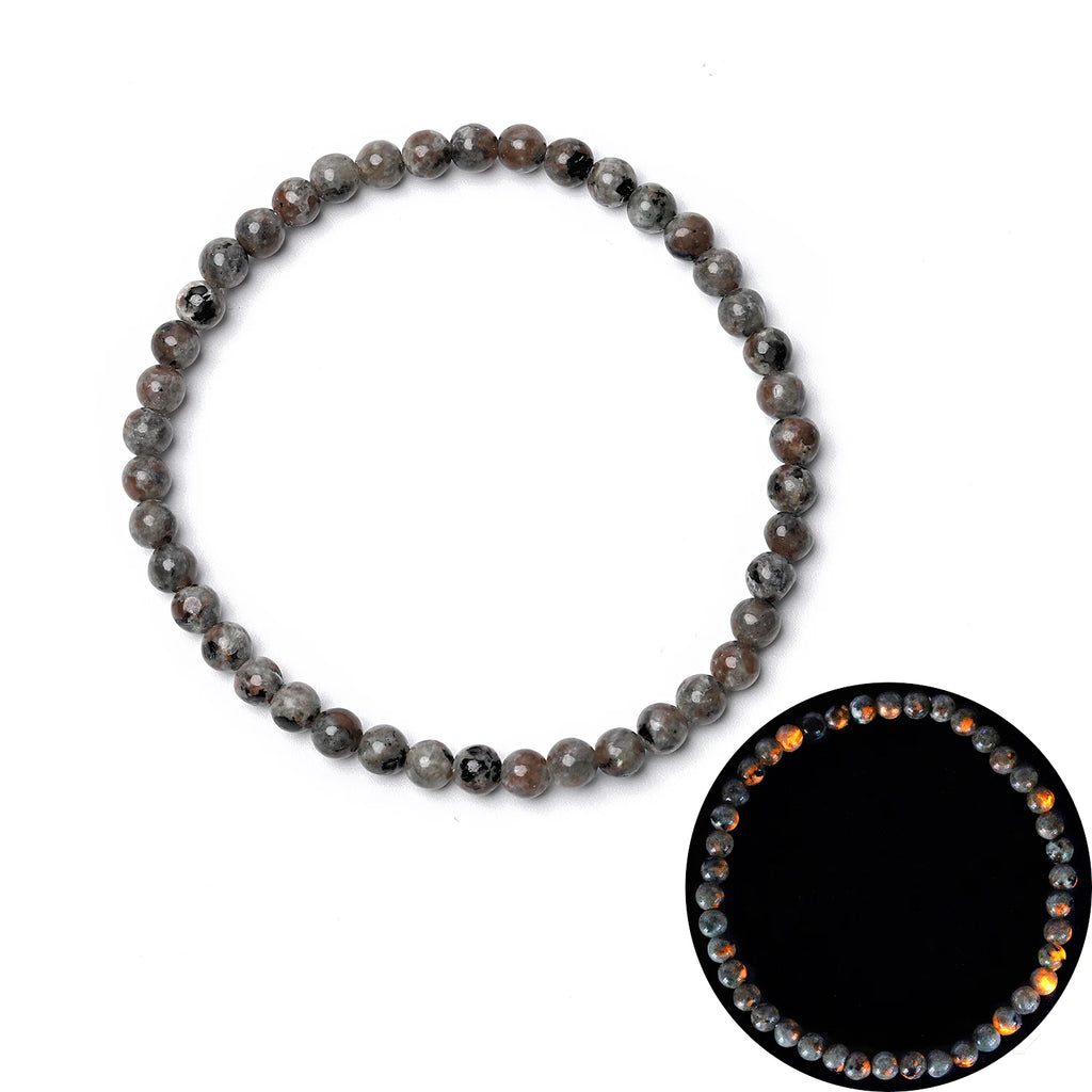 Bracelet Round Flame-Style Stone Beaded Stretch DIY Jewelry Making