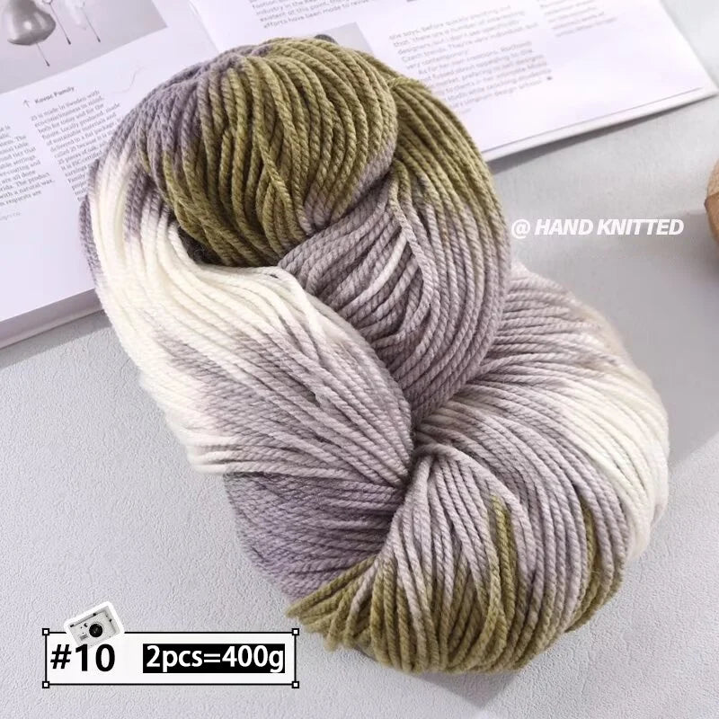 Yarn, Chunky Color Gradient for Handmade Coats, Scarves, Hats & Gloves