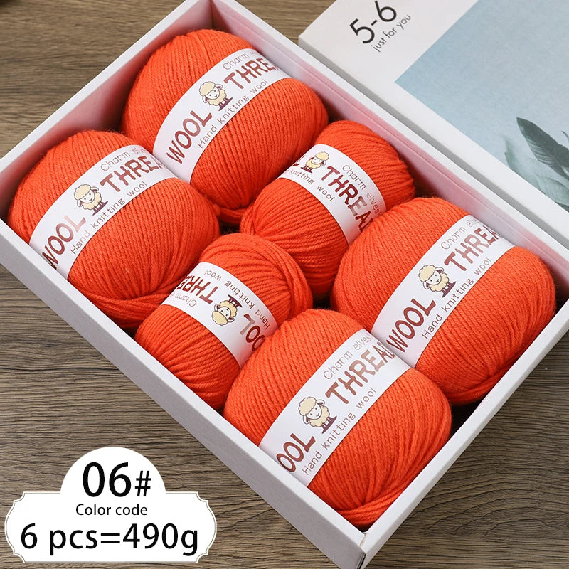 Yarn, Medium-Coarse for Knitting Sweaters, Scarves, Hats & Winter Crafts