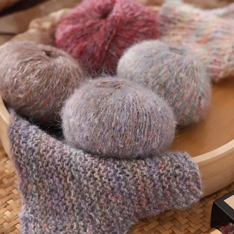 Yarn, Colorful Textured for Sweaters, Shawls, Coats, Scarves & Crochet
