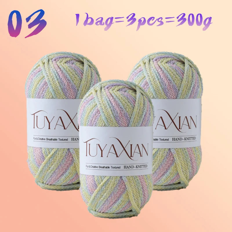 Yarn, Starlight Glitter Effect for Crochet Bags, Hats, Cushions & Crafts