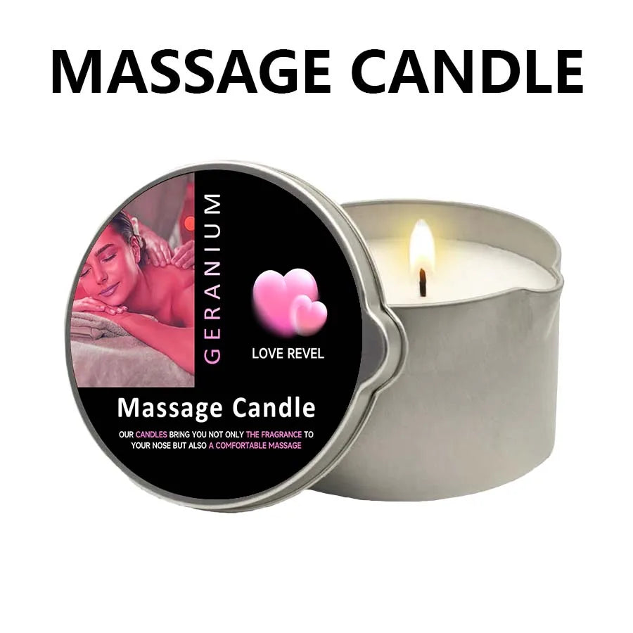 Massage Candles EVODUCK Pour Spout Tins Jasmine Lavender Rose Fragrances