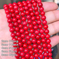 Stone Beads Red Coral-Style Chip Drum Rice Shapes for DIY Jewelry Making