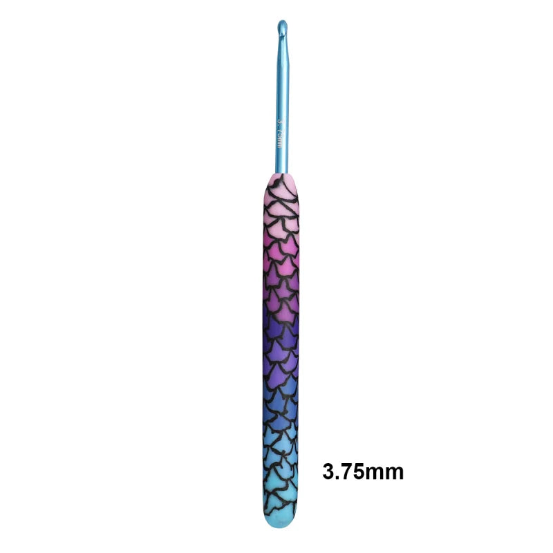 Crochet Hook, Purple Mermaid Handle for Handmade Yarn & Crochet Projects