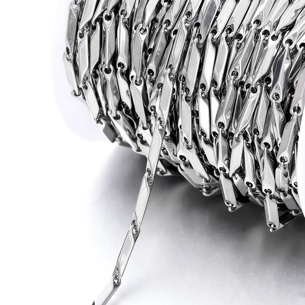 Jewelry Chains Heart Star Stainless Steel Necklace Bracelet DIY Jewelry Making