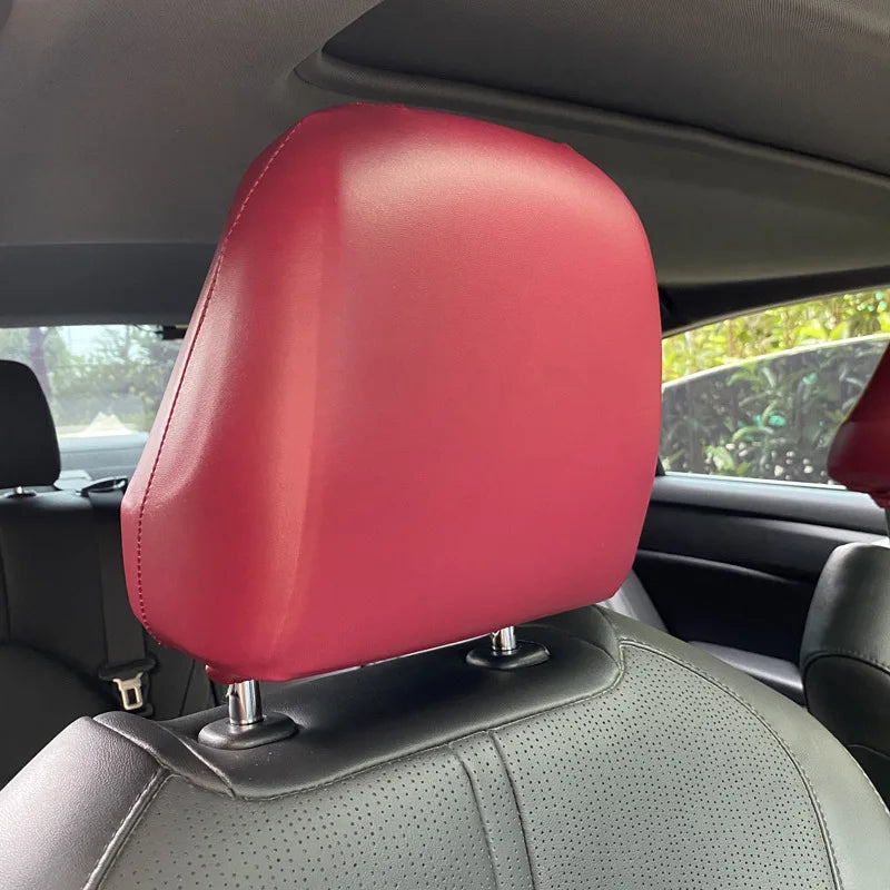 Universal Leather Car Headrest Cover Premium Quality Replacement Accessory