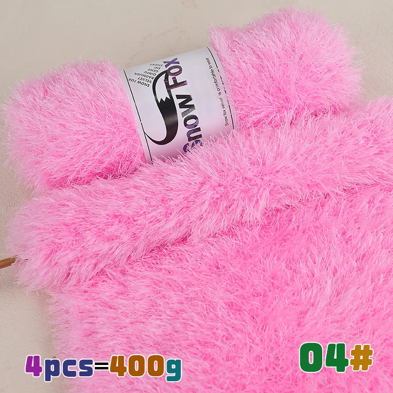 Yarn, Faux Fur Eyelash Texture for Knitting Coats, Scarves, Hats & Vests