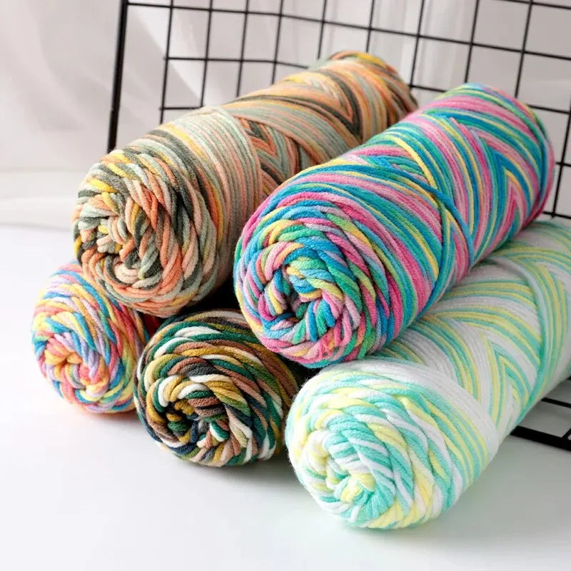 Yarn, Colorful for Hand Knitting Scarves, Sweaters & Crochet Projects