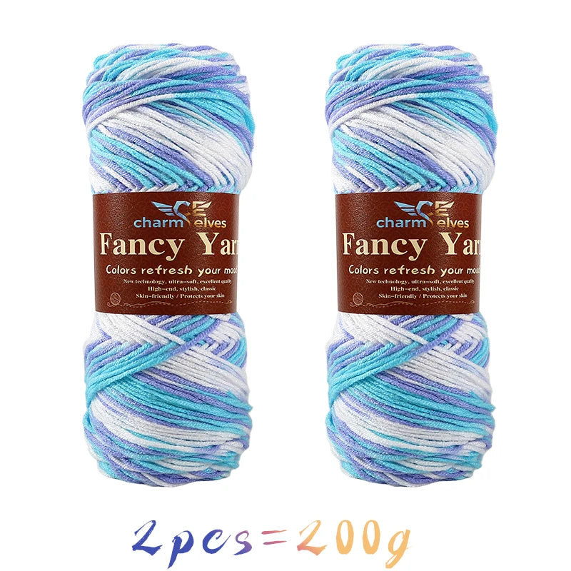 Yarn, Multicolor Gradient for Sweaters, Scarves, Hats, Gloves & Slippers