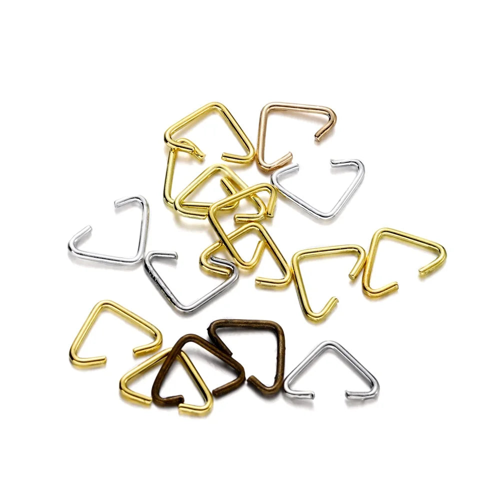 Pendant Clips Iron Triangle Necklace Connectors DIY Jewelry Making