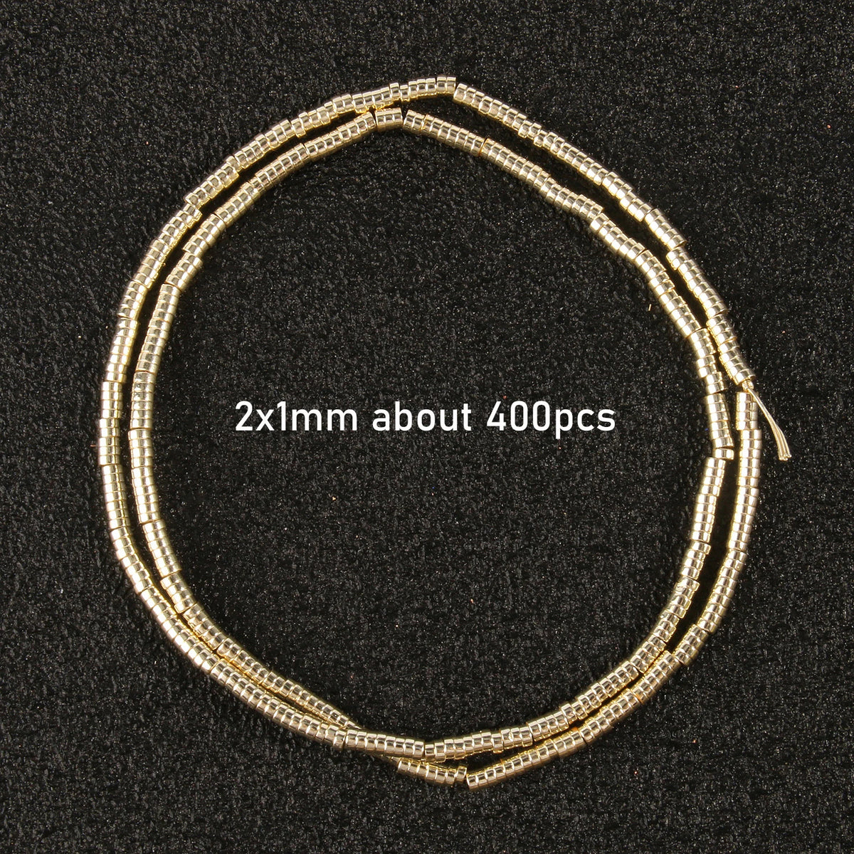 Stone Beads Gold-Tone Hematite-Style Mixed Shapes for DIY Jewelry Making