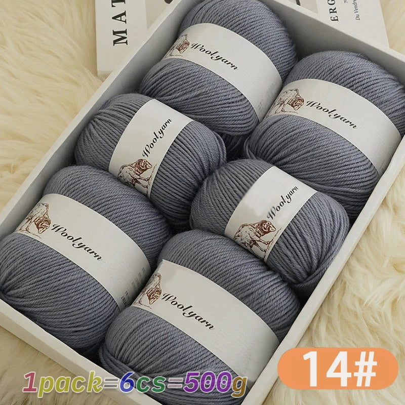 Yarn, Solid Color for Handmade Scarves, Sweaters, Gloves & Winter Hats