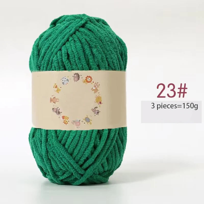 Yarn, Fine Chenille for Handmade Bear Crafts, Pillows, Sweaters & Scarves