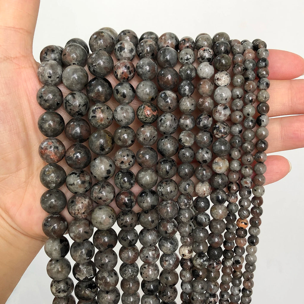 Stone Beads Round Flame-Style Assorted Stone Options for DIY Jewelry Making
