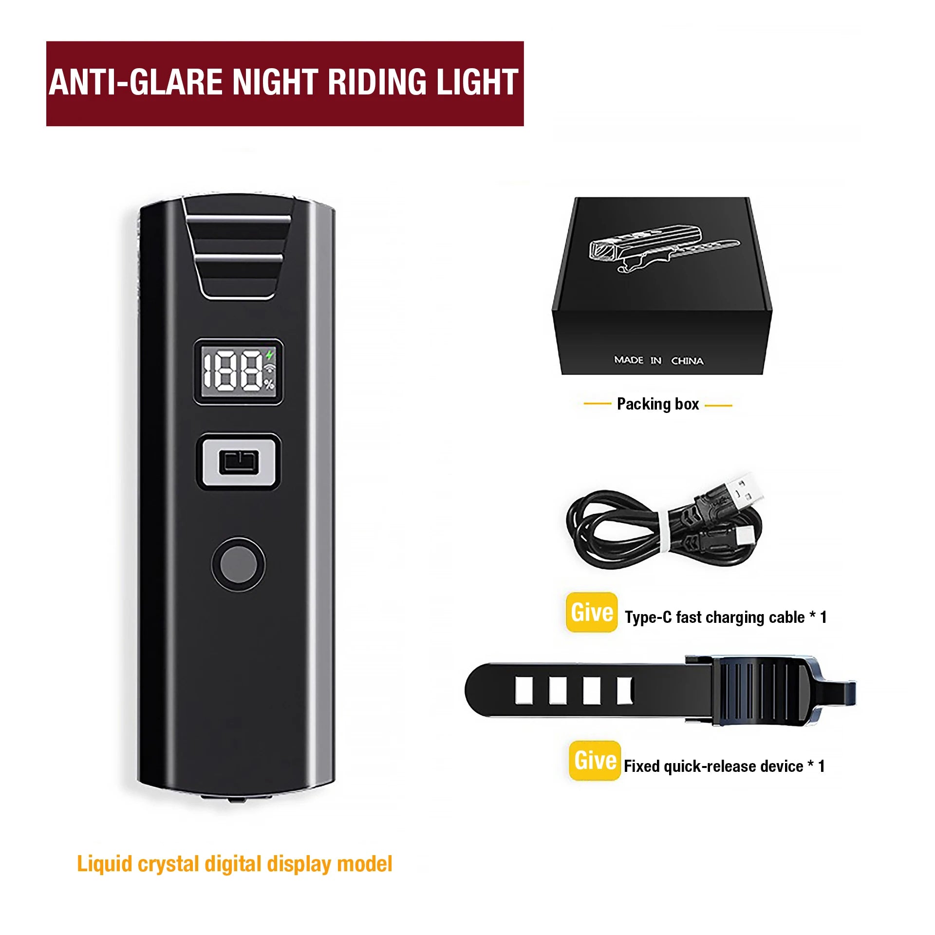 Bicycle lights bike cycling TYPE-C Premium Quality Replacement Accessory