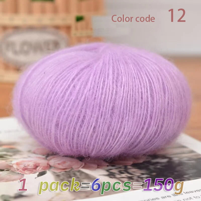 Yarn, Mohair Blend for Hand Knitting, Crochet & Creative Needlecraft Projects
