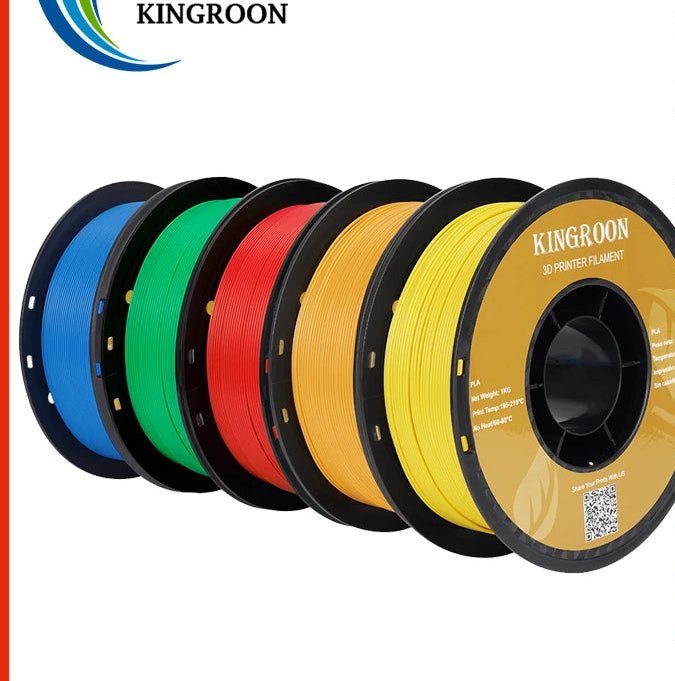 KINGROON 5KG PLA TPU PETG Filament Mix color 1.75mm 3D Printer Plastic No Bubble Spool 3D Printing Materials Wholesales