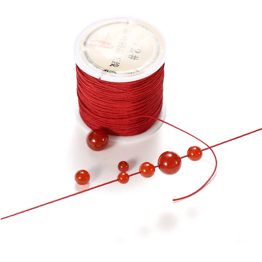 Beading Cord Nylon Chinese Knot Bracelet Braided String Tassel Craft Supplies
