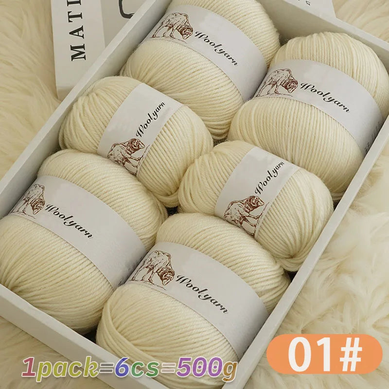 Yarn, Solid Color for Handmade Scarves, Sweaters, Gloves & Winter Hats