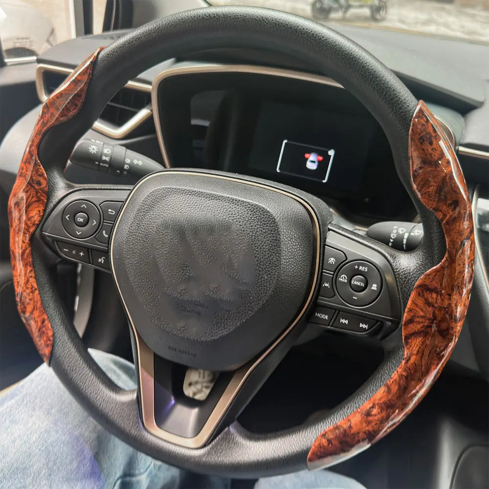 2 PCS Universal Round Car Steering Wheel Cover Anti-Slip Comfort