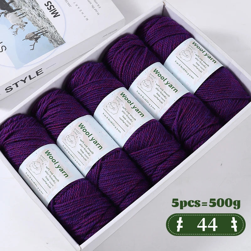Yarn, Thick Rainbow Gradient for Coats, Scarves, Gloves & Creative Knitwear