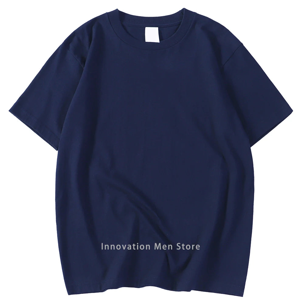 T-Shirt Unisex Cotton Solid Color Oversized Basic Tee 14 Vibrant Colors