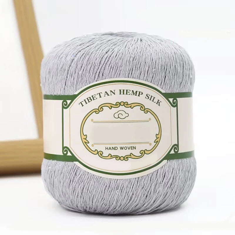 Yarn with Sequins for Openwork Crochet Shawls, Hats & Summer Knitwear
